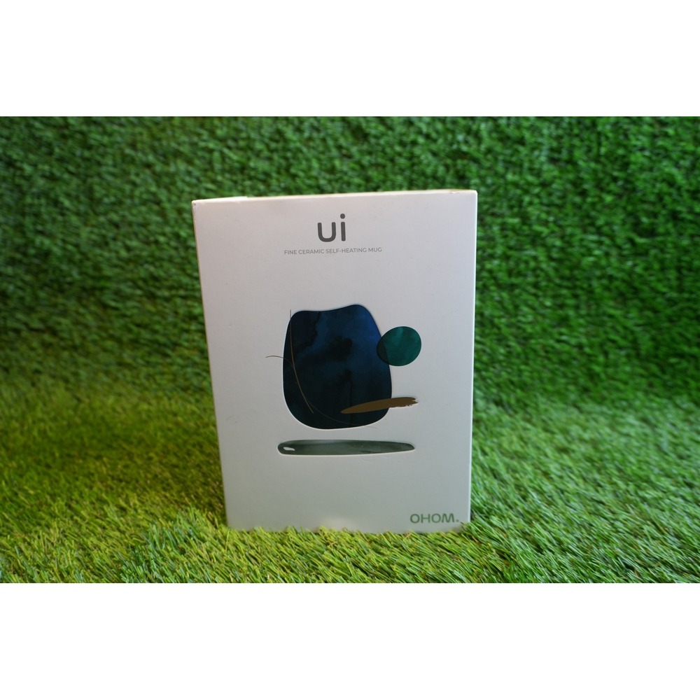 OHOM Ui Fine Ceramic Self-Heating Mug Set Inkstone Black Smart Mug Wireless Pad